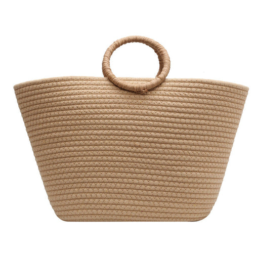 SolunaWeave™ – Beachline Square Straw Tote