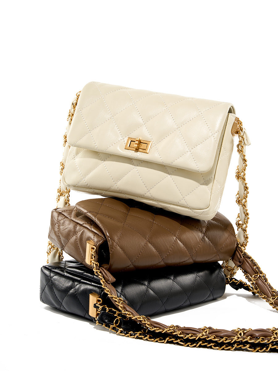SolunaLuxe™ – Château Chain Messenger Bag