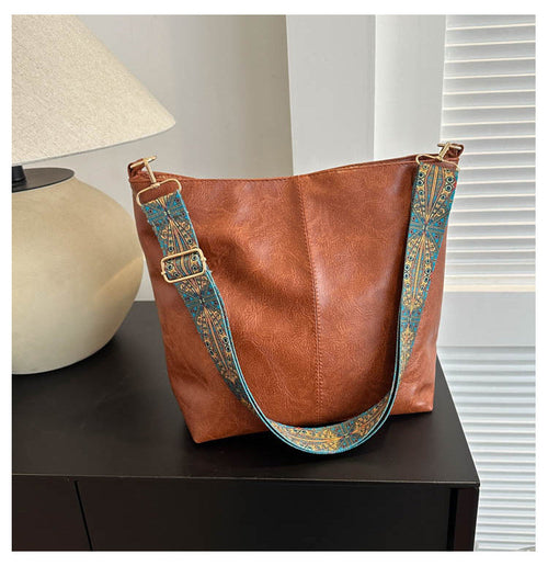 EthnicaBag™ – Women’s Shoulder Bag with Ethnic Wide Strap
