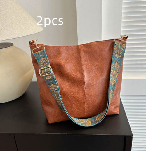 EthnicaBag™ – Women’s Shoulder Bag with Ethnic Wide Strap