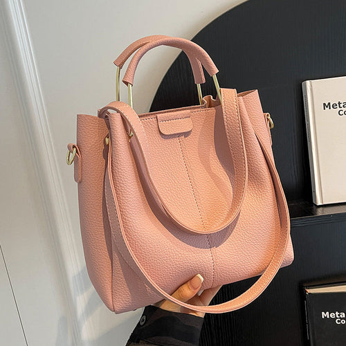 Roselle™ – Textured Mini Bucket Bag (Korean Style)