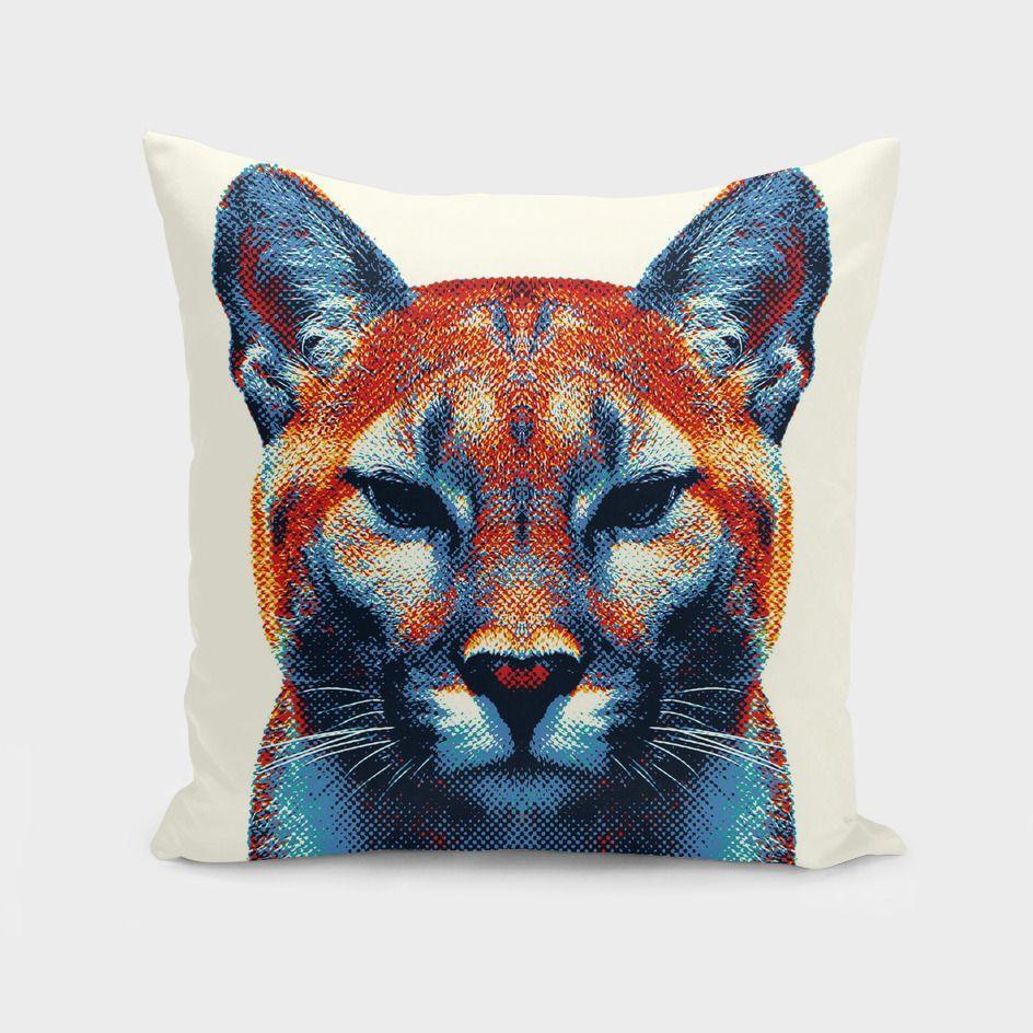 Puma - Colorful Animals Cushion/Pillow