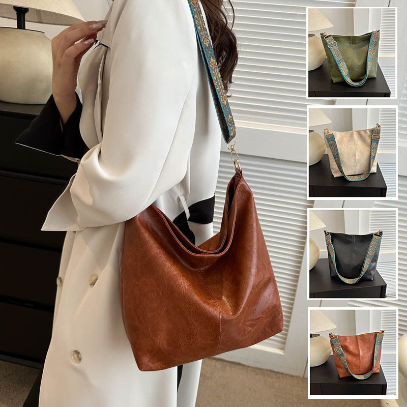 EthnicaBag™ – Women’s Shoulder Bag with Ethnic Wide Strap
