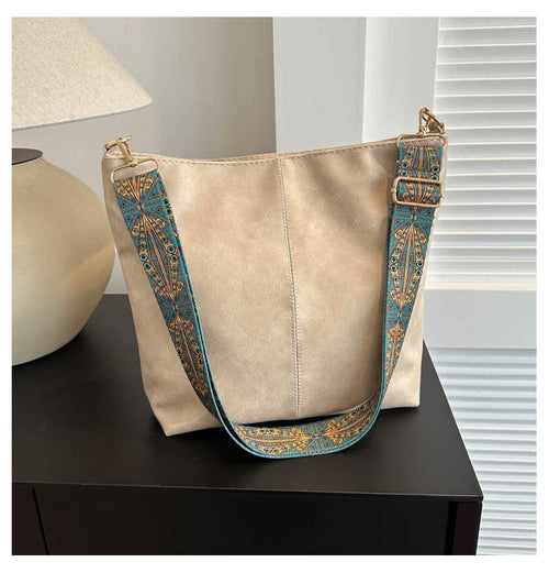 EthnicaBag™ – Women’s Shoulder Bag with Ethnic Wide Strap