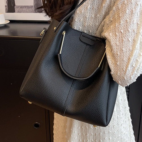 Roselle™ – Textured Mini Bucket Bag (Korean Style)