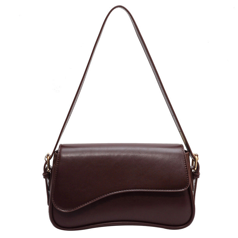 VelouraCraft™ – Magnetic Buckle Shoulder Bag